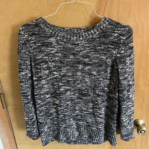Black white grey sweater